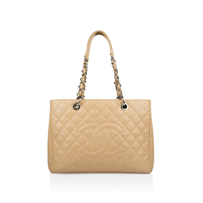 Chanel Timeless Caviar Silver Tote Bag Style 3