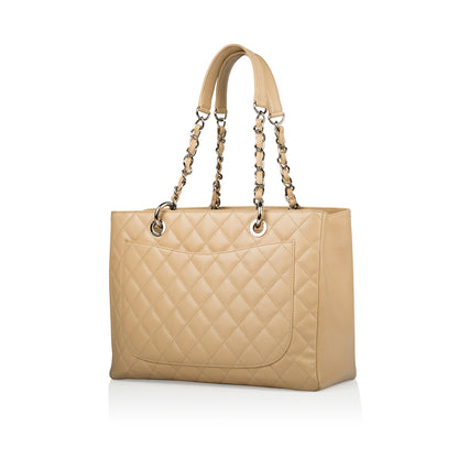 Chanel Timeless Caviar Silver Tote Bag Style 3