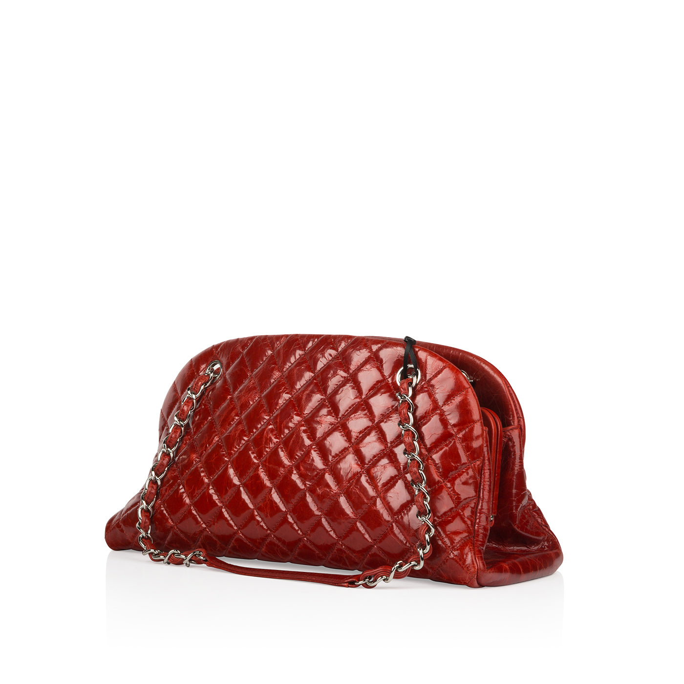 Chanel Timeless Leather Silver Handbag Leather