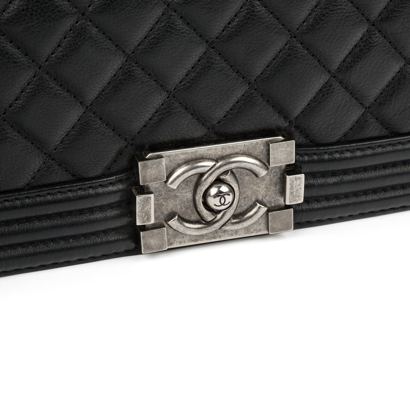 Chanel Boy Bag Lambskin Black Shoulder Bag Style 65