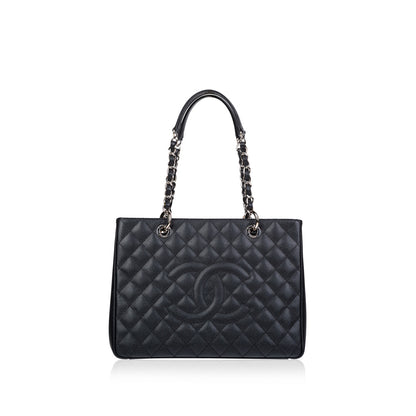Chanel Timeless Caviar Black Tote Bag Style 15