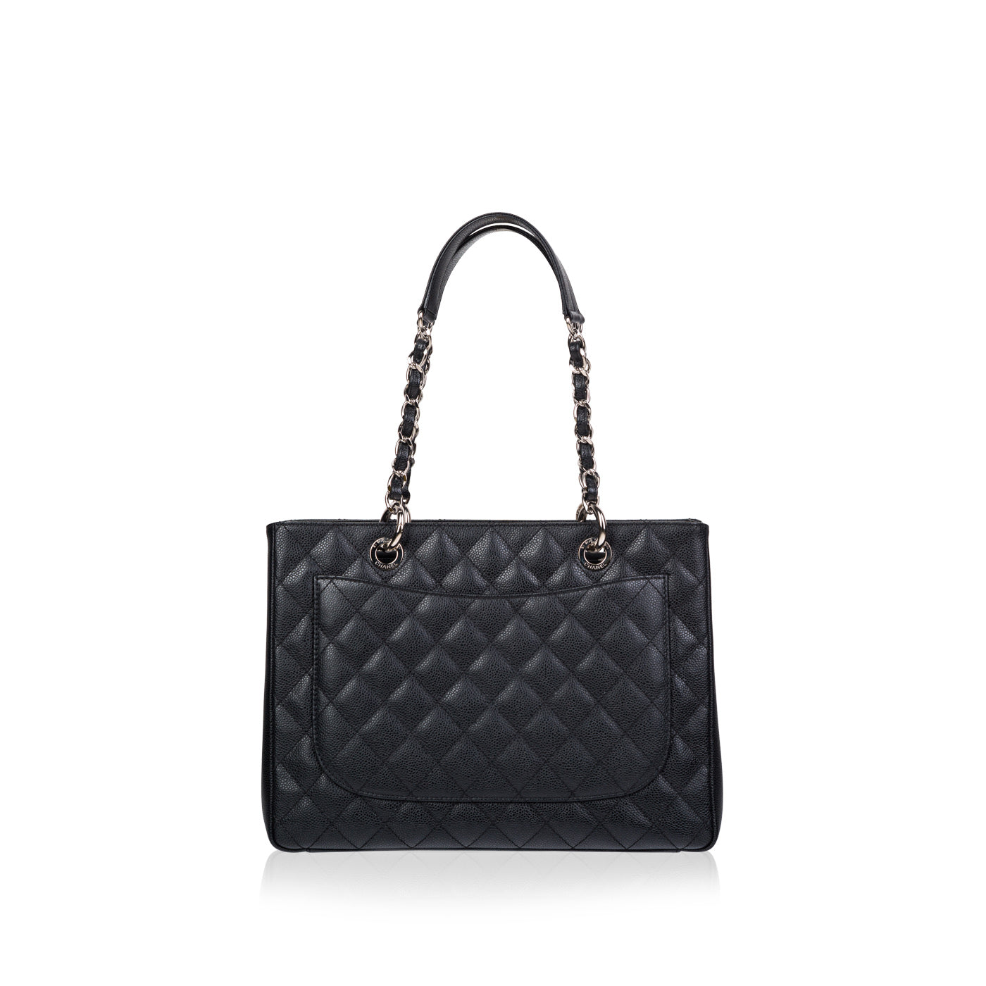 Chanel Timeless Caviar Black Tote Bag Style 15