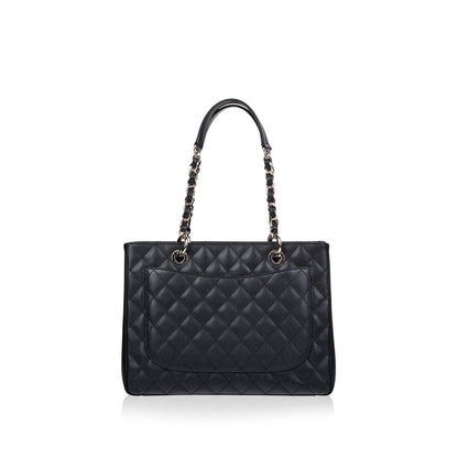 Chanel Timeless Caviar Black Tote Bag Style 15