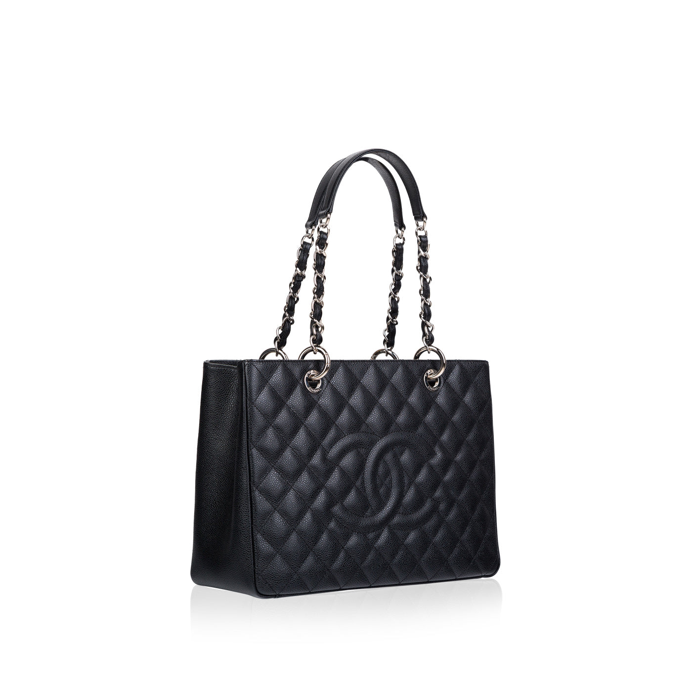 Chanel Timeless Caviar Black Tote Bag Style 15