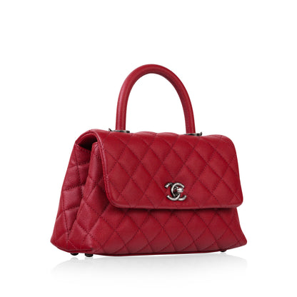 Chanel Classic Flap Caviar Red Shoulder Bag Caviar