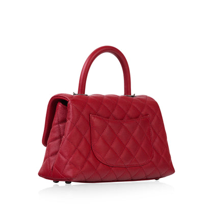 Chanel Classic Flap Caviar Red Shoulder Bag Caviar