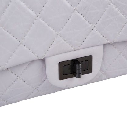 Chanel Classic Flap Lambskin White Shoulder Bag
