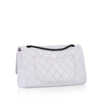 Chanel Classic Flap Lambskin White Shoulder Bag
