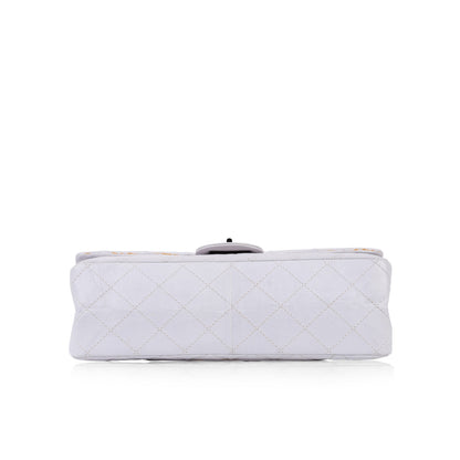 Chanel Classic Flap Lambskin White Shoulder Bag