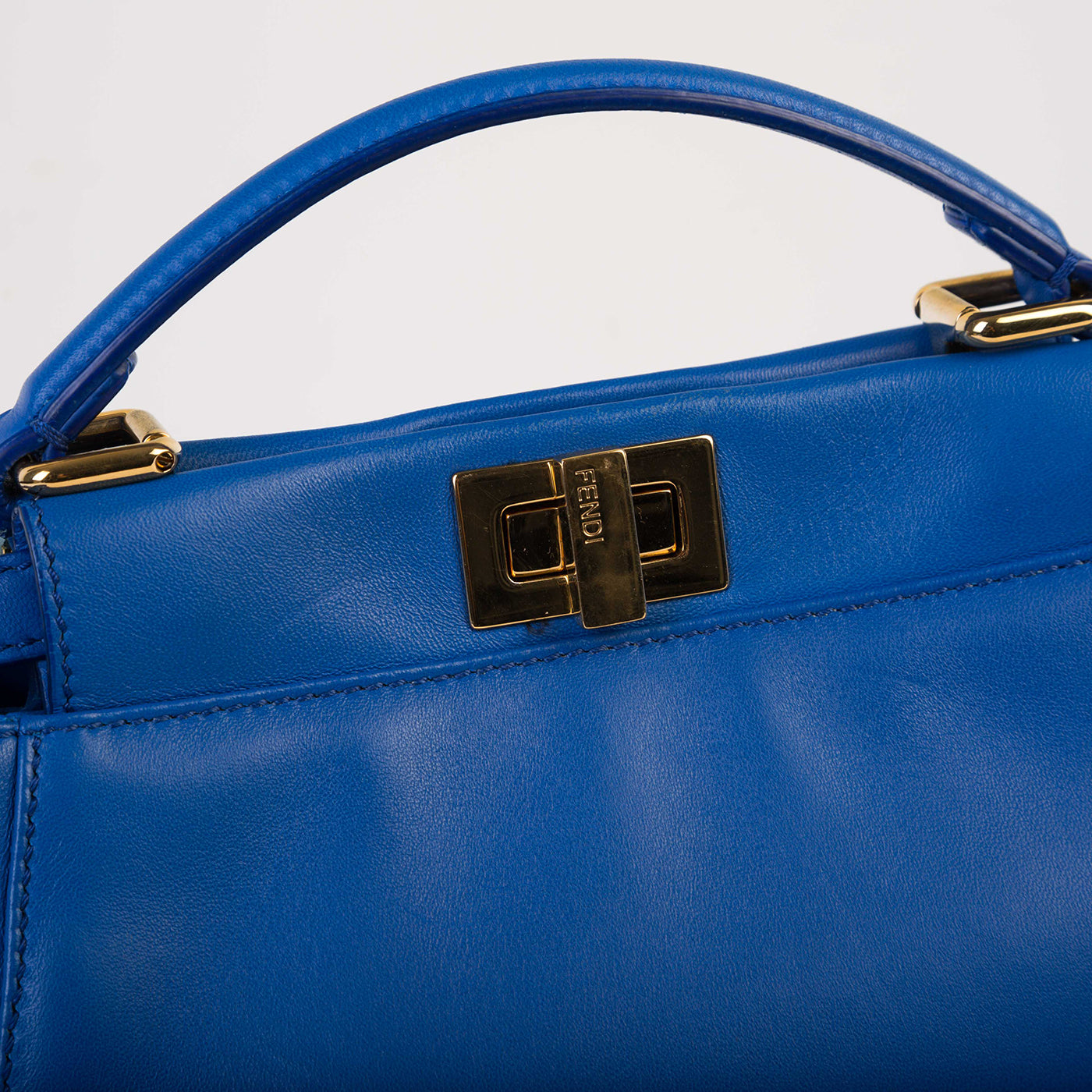 Fendi Peekaboo Leather Red Handbag Style 59