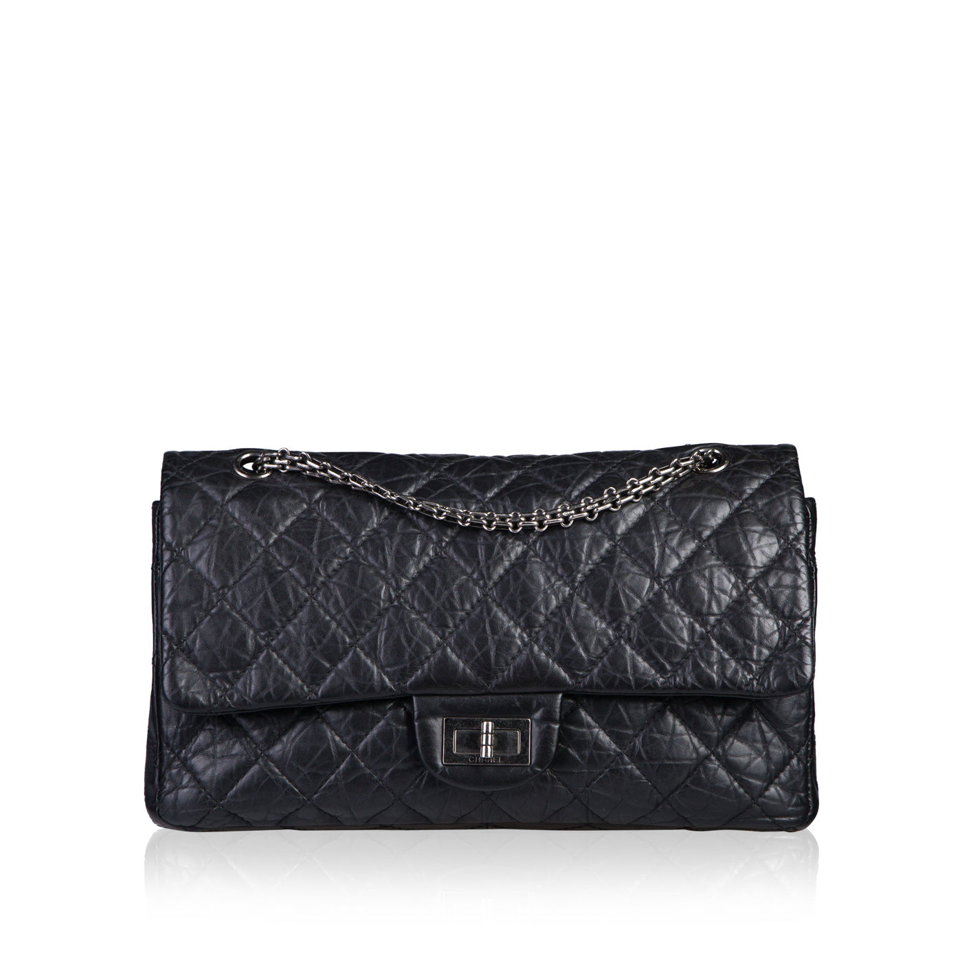 Chanel Classic Flap Lambskin Black Shoulder Bag Style 8