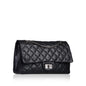 Chanel Classic Flap Lambskin Black Shoulder Bag Style 8