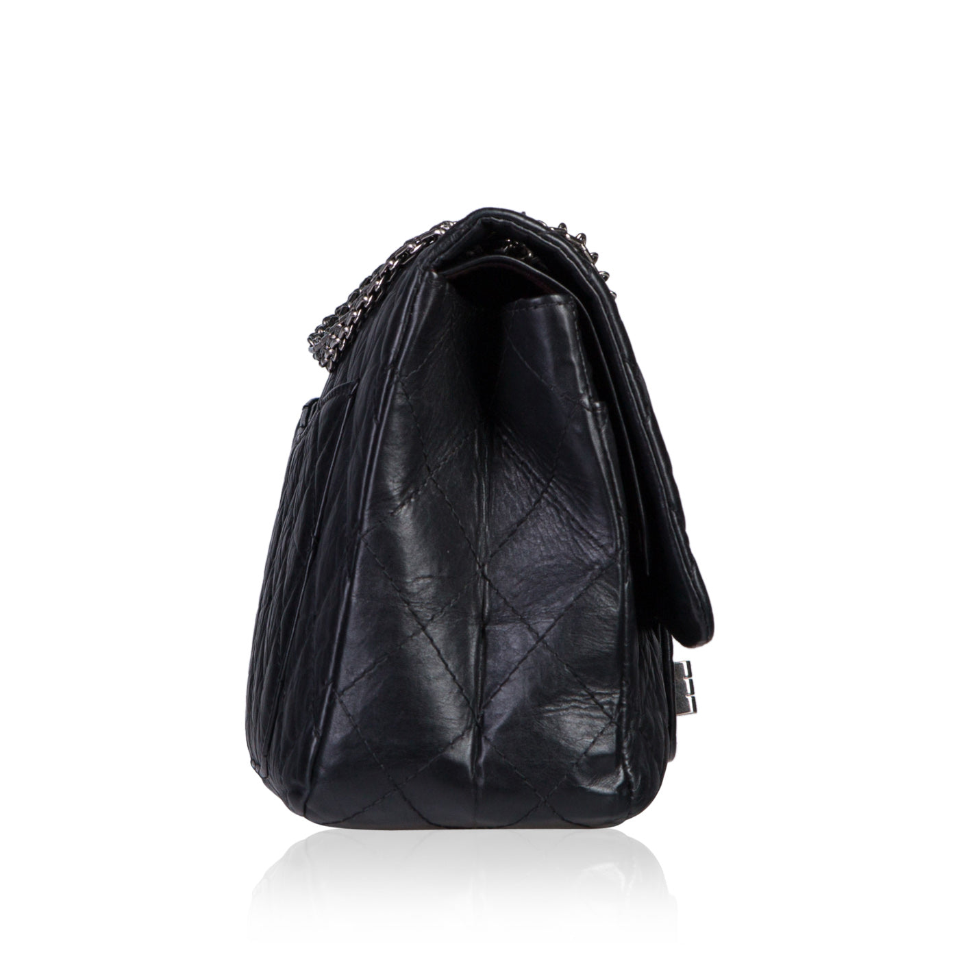 Chanel Classic Flap Lambskin Black Shoulder Bag Style 8