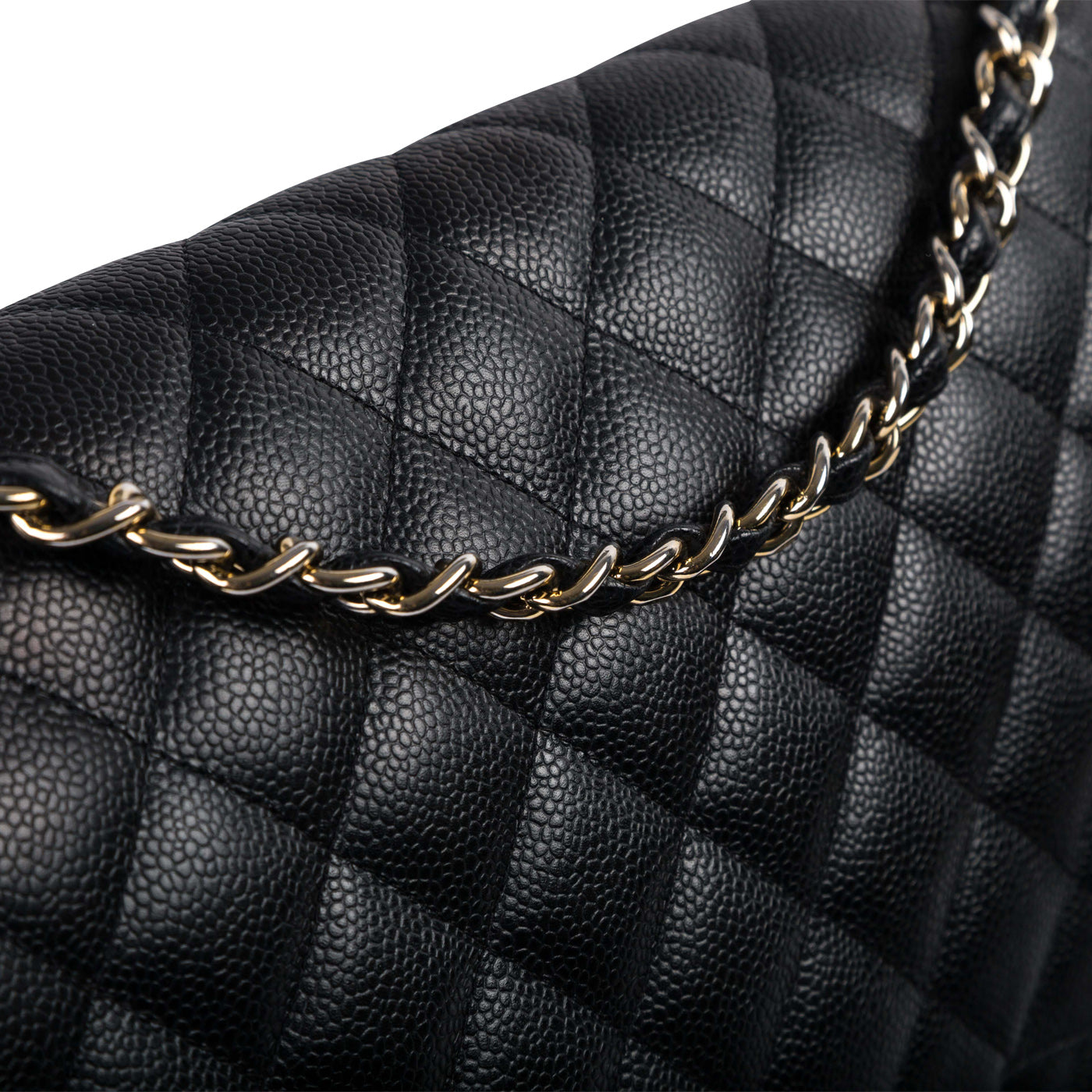 Chanel Classic Flap Caviar Black Shoulder Bag Style 132