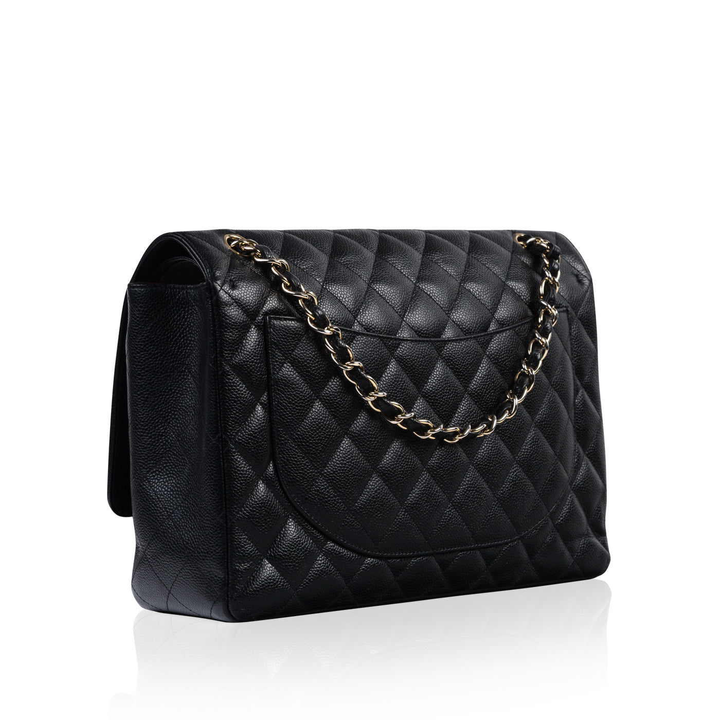 Chanel Classic Flap Caviar Black Shoulder Bag Style 132
