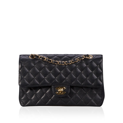 Chanel Classic Flap Caviar Black Shoulder Bag Style 133