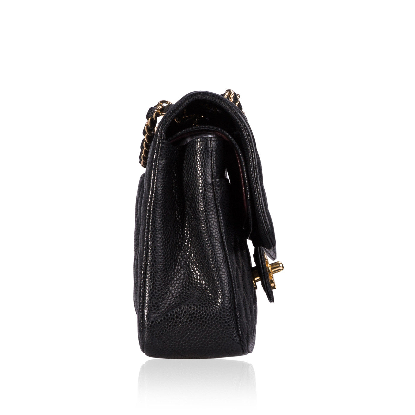 Chanel Classic Flap Caviar Black Shoulder Bag Style 133
