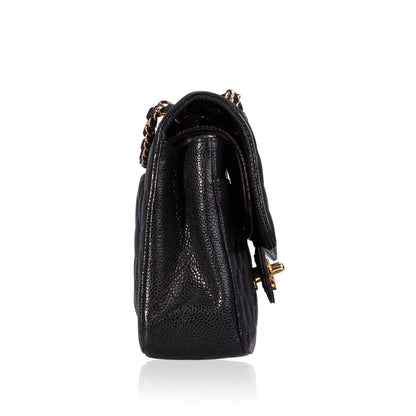 Chanel Classic Flap Caviar Black Shoulder Bag Style 133