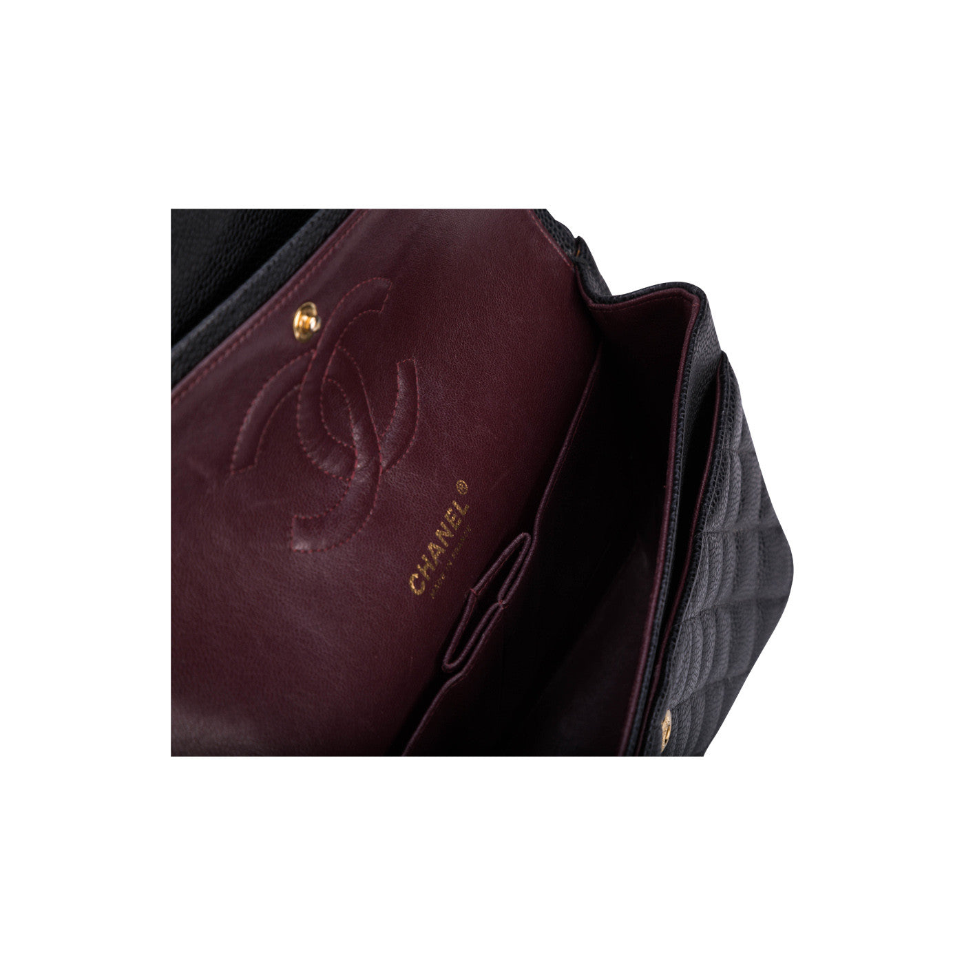 Chanel Classic Flap Caviar Black Shoulder Bag Style 6