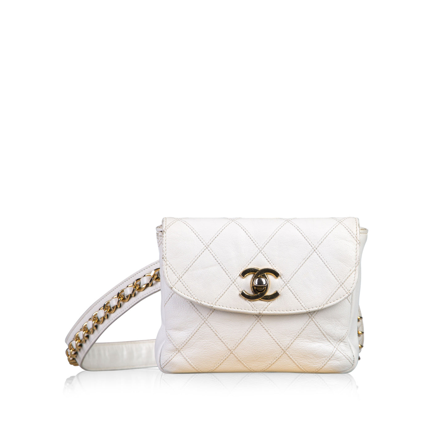 Chanel Luxury Quilted Gold Handbag Quilted