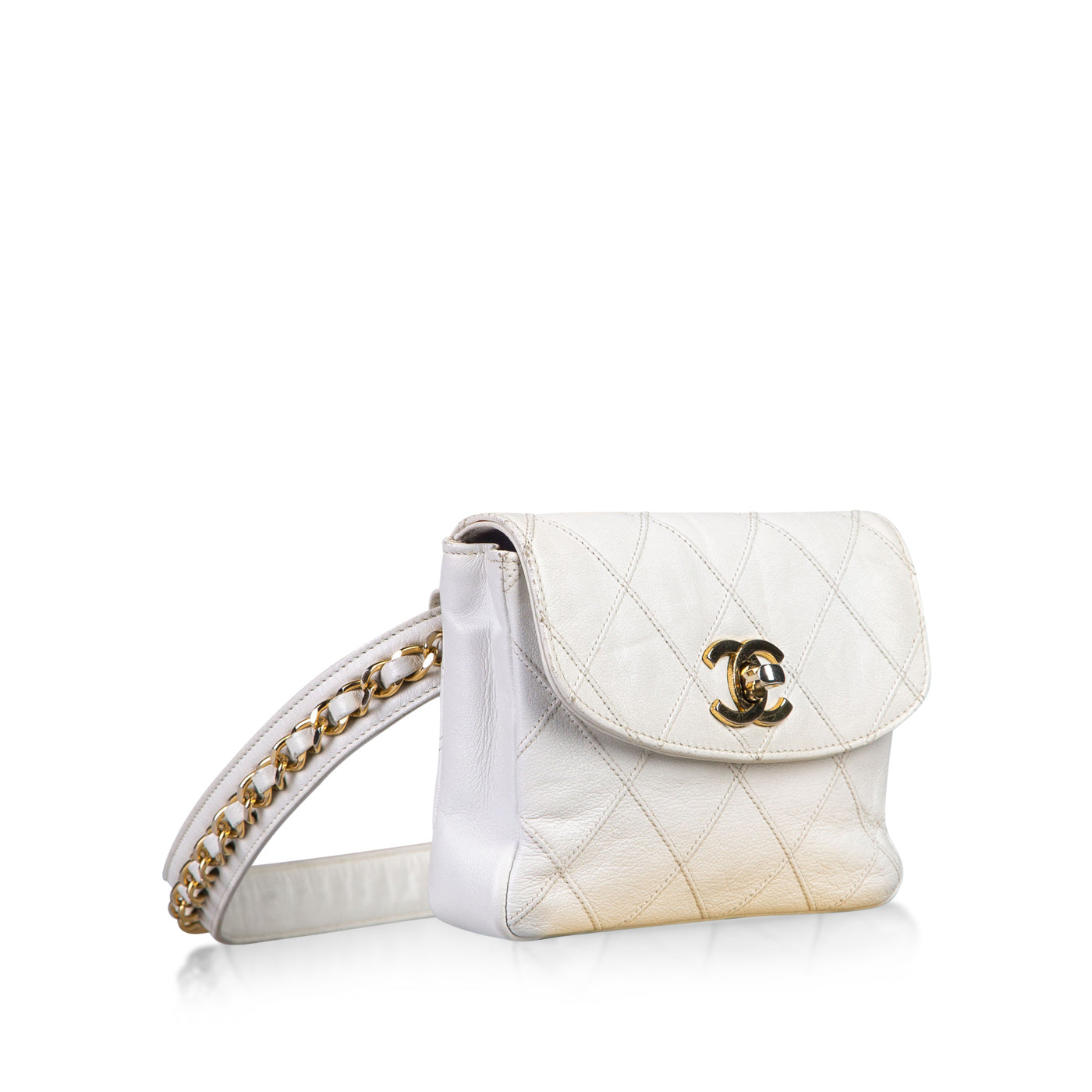 Chanel Luxury Quilted Gold Handbag Quilted