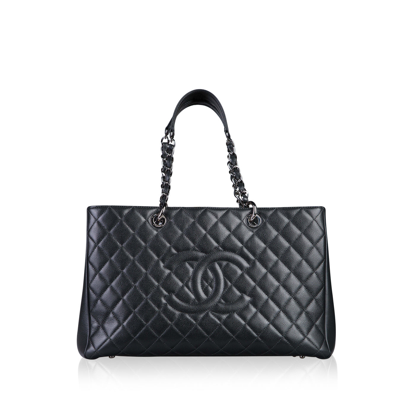 Chanel Timeless Caviar Black Tote Bag Style 43