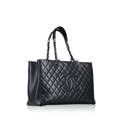 Chanel Timeless Caviar Black Tote Bag Style 44