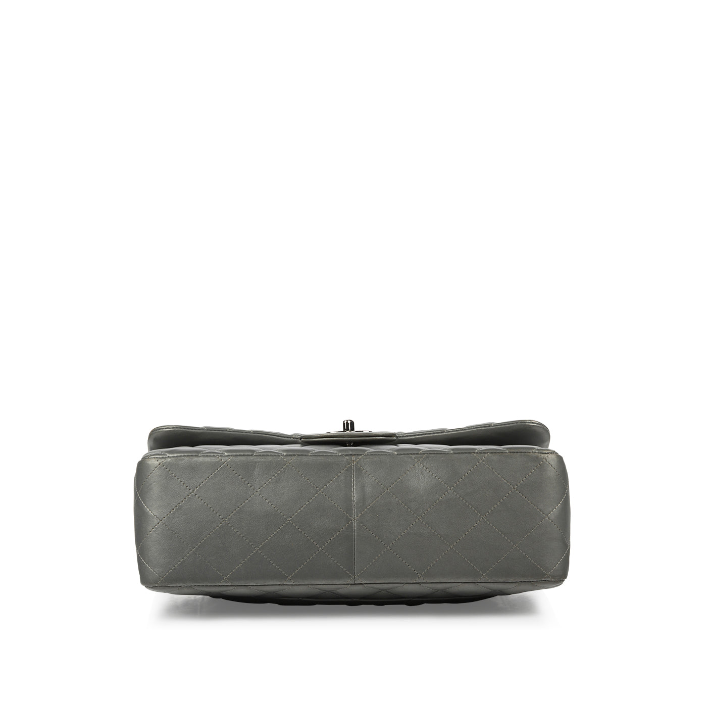Chanel Classic Flap Lambskin Silver Shoulder Bag Style 29