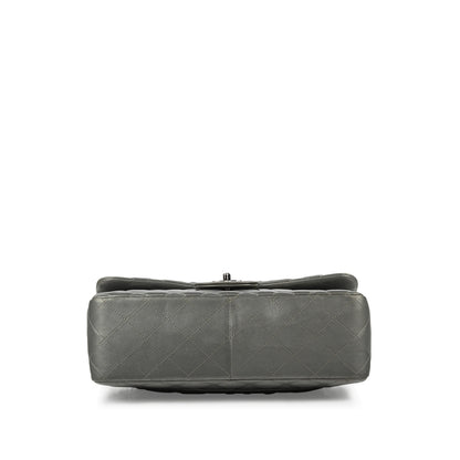Chanel Classic Flap Lambskin Silver Shoulder Bag Style 29