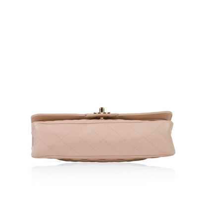 Chanel Classic Flap Caviar Gold Shoulder Bag Style 28