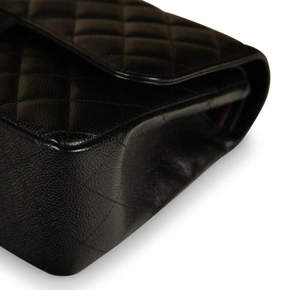 Chanel Classic Flap Caviar Black Shoulder Bag Style 28