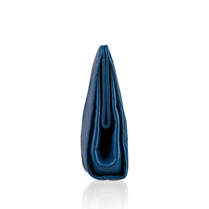 Chanel Timeless Caviar Blue Clutch