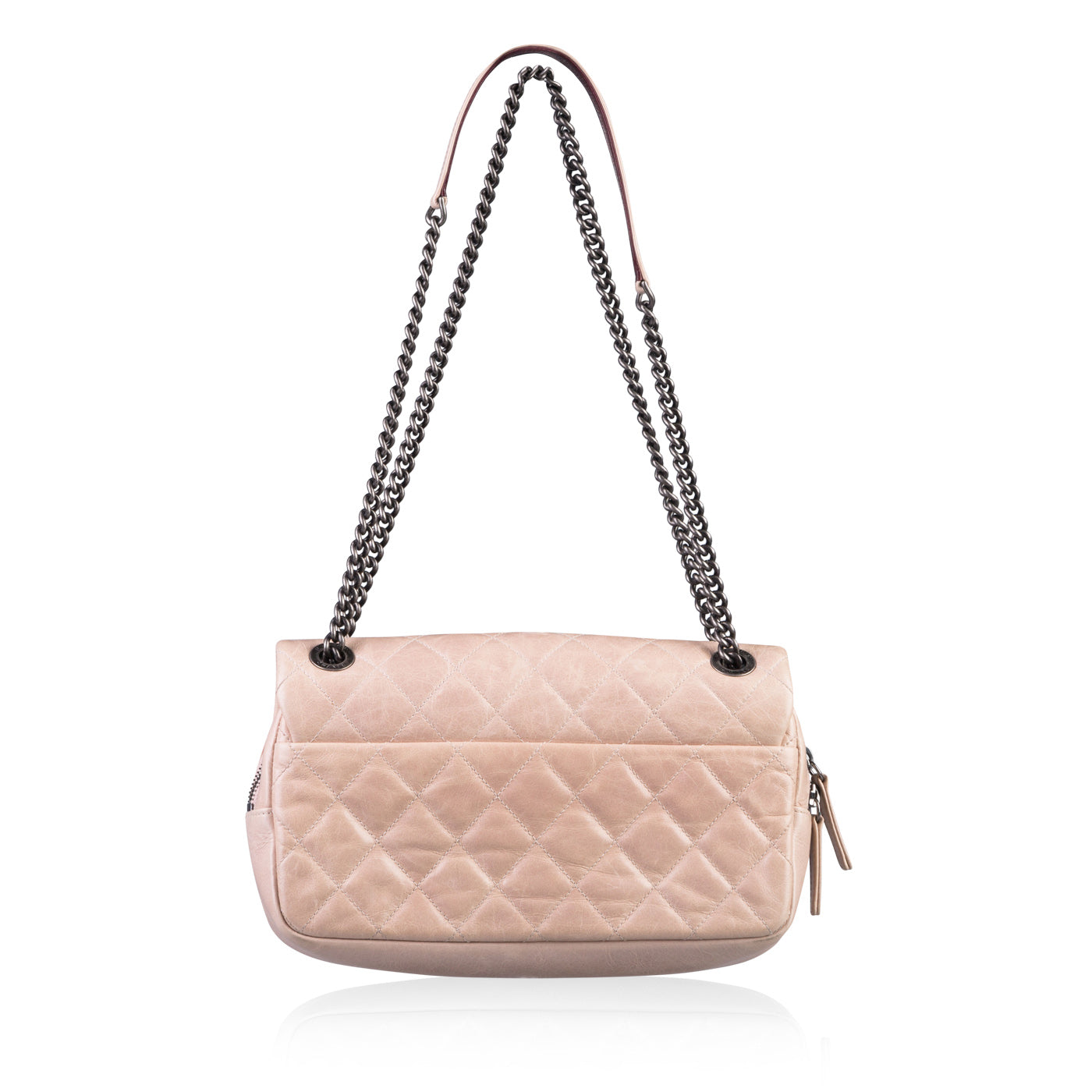 Chanel Classic Flap Quilted Beige Shoulder Bag