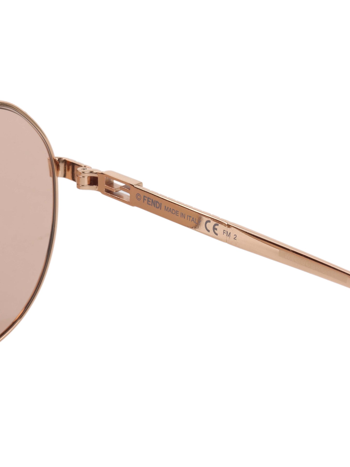 Fendi Rose Gold Frame Sunglasses.