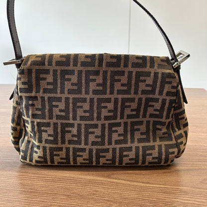 Fendi Zucca FF Baguette - Brown Shoulder Bags, Handbags LB121658