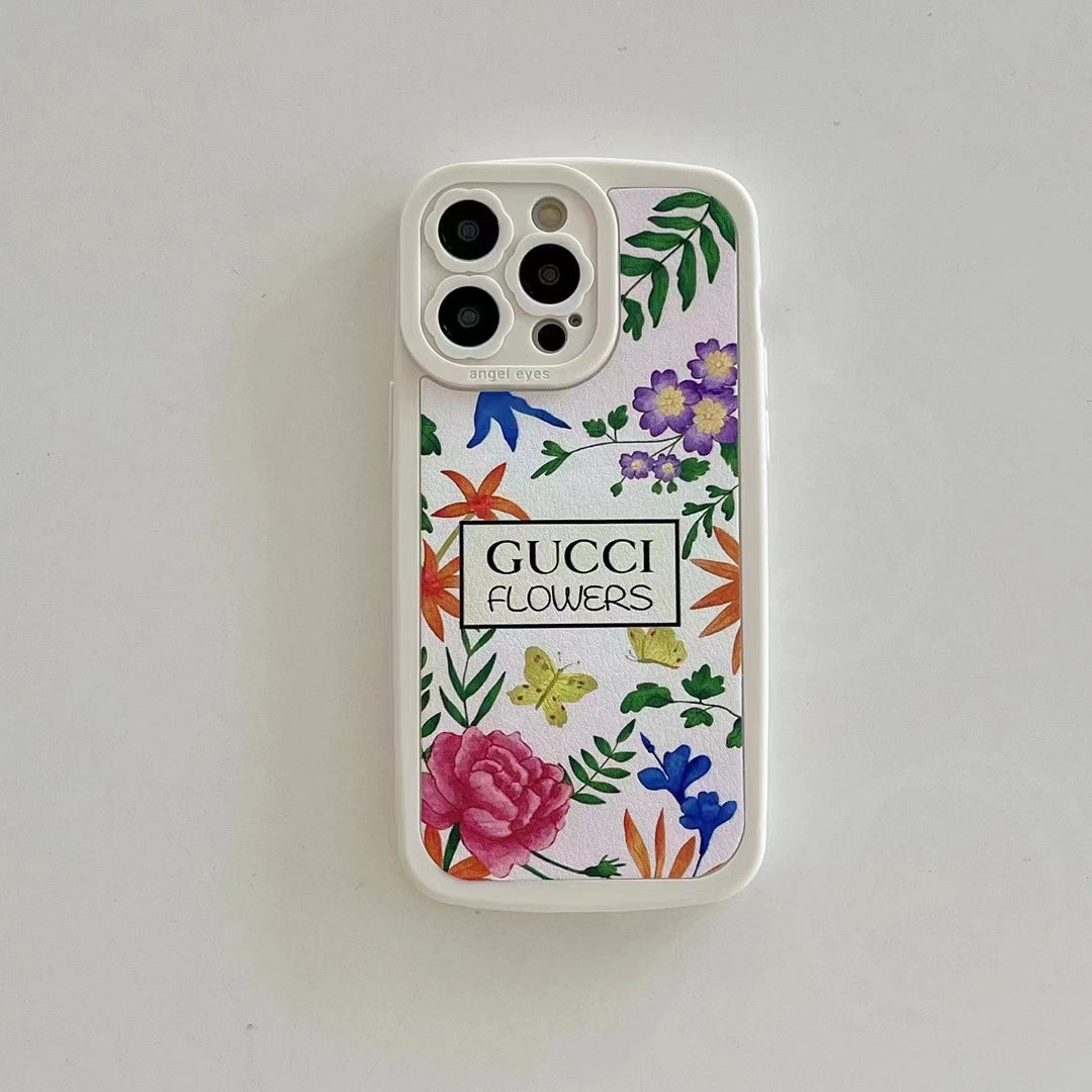 New Fashion flower soft phone case for iPhone