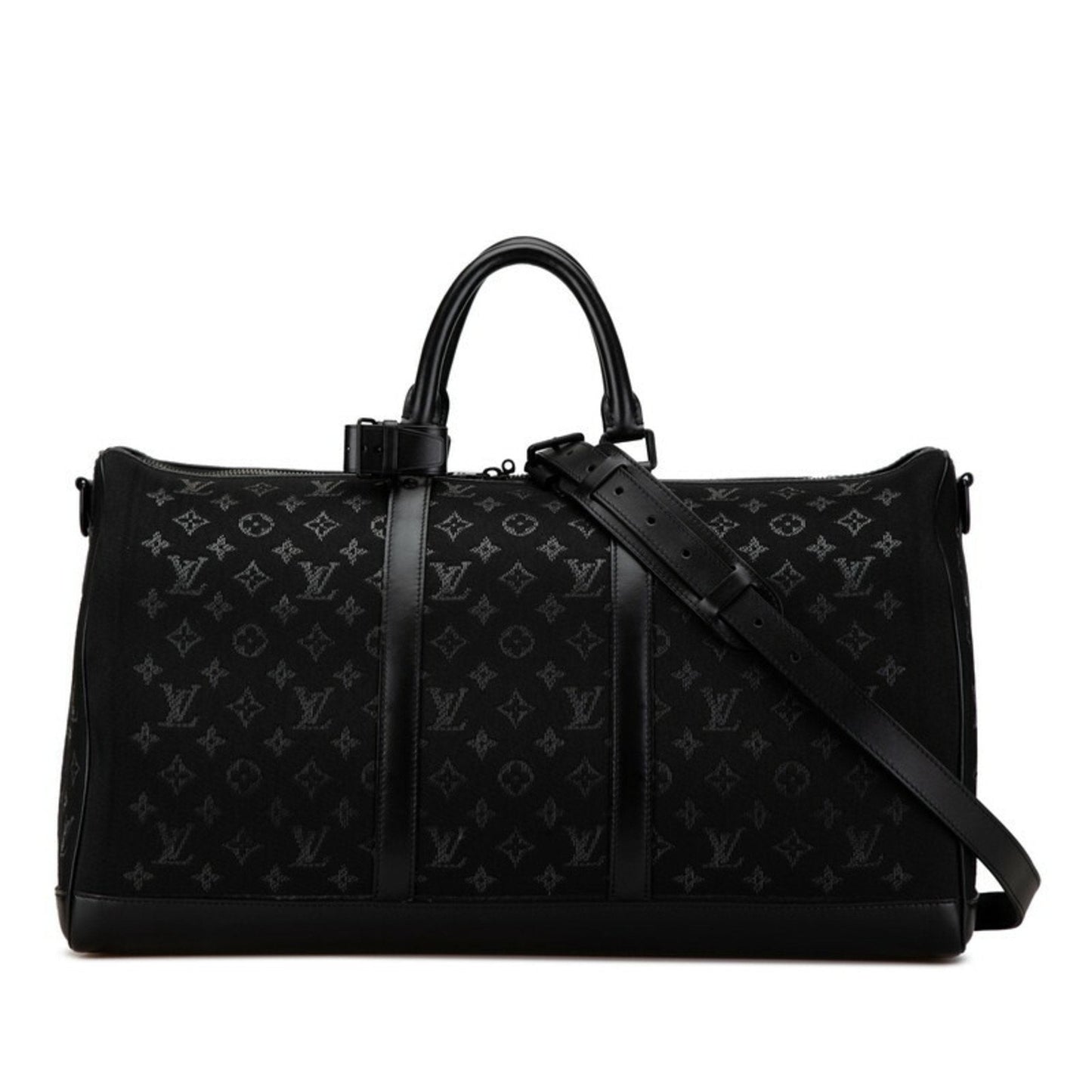 Louis Vuitton  Canvas Leather Boston Bag Shoulder Bag