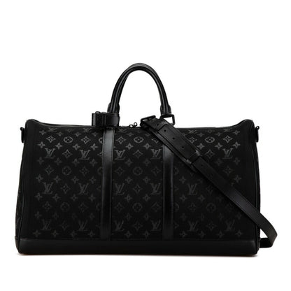 Louis Vuitton  Canvas Leather Boston Bag Shoulder Bag