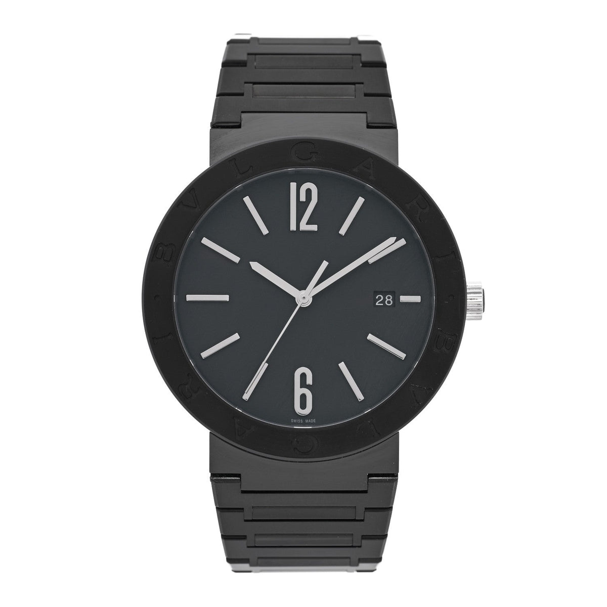 Stainless Steel 41mm Automatic Watch Black