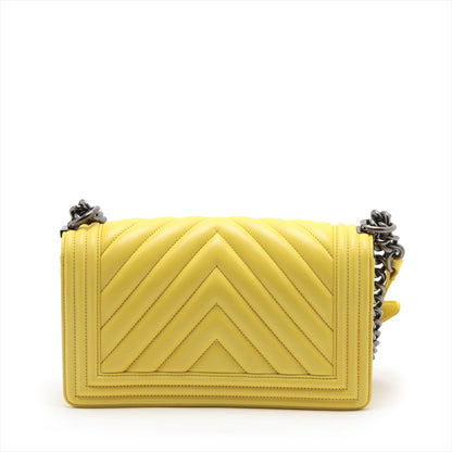 Chanel Boy Silver Chain Shoulder Bag Style