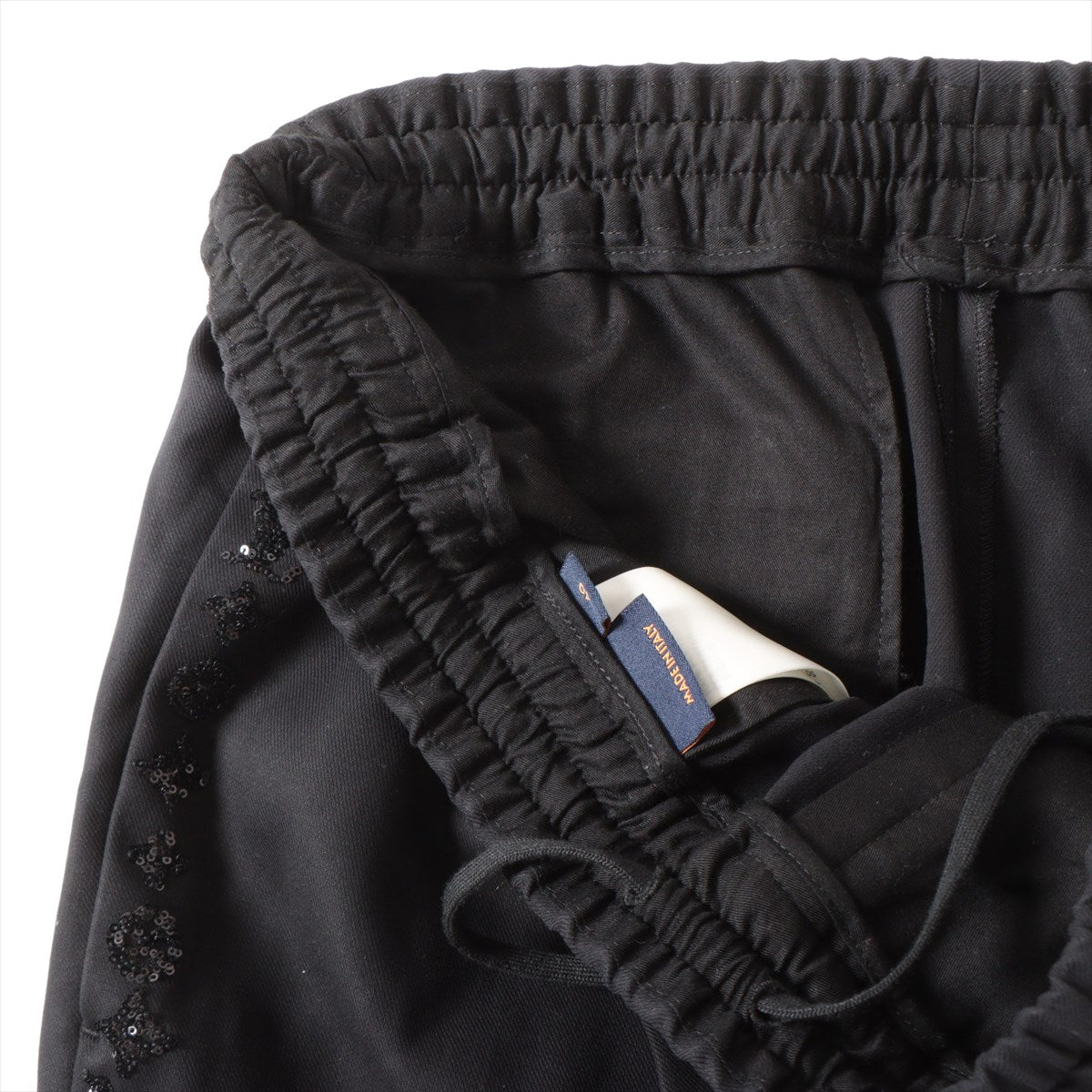 Louis Vuitton 23SS Cotton Pants 40 Mens Black RM231F Monogram Side Line