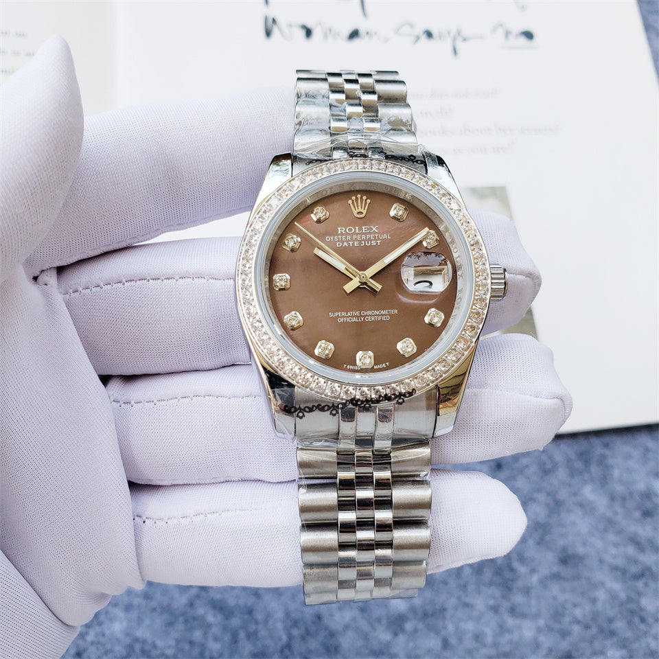 Rolex Datejust 36mm Brown Dial Silver