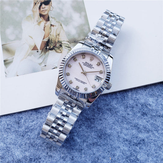 Rolex Datejust 31mm Pink Dial Silver