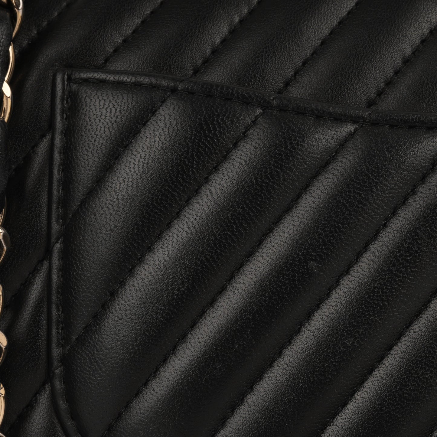 Chanel Classic Flap Lambskin Black Shoulder Bag Style 315