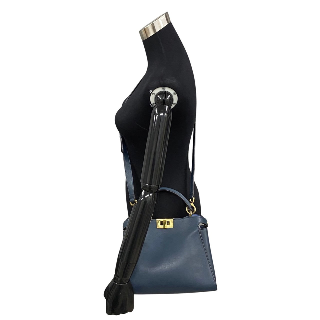 Fendi Peekaboo Iconic Essential Leather 2Way Handbag