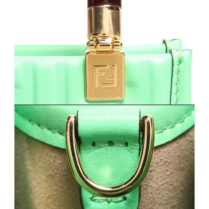 Fendi Zucca FF Top Handle Bag Small 2023 - Green Handle Bags IT5Z347KC7GQ