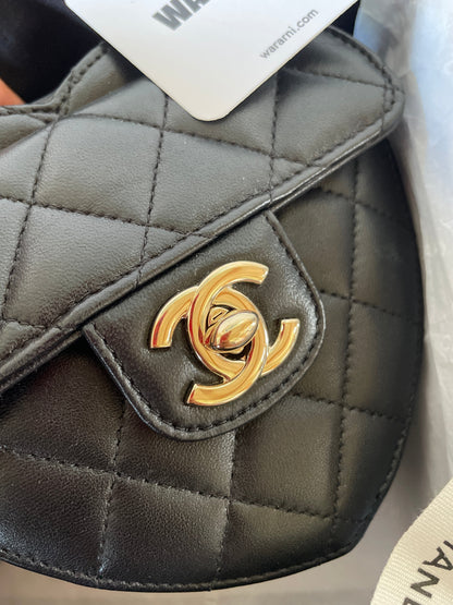 Chanel Chanel 22 Lambskin Black Shoulder Bag Lambskin