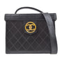Chanel Black Calfskin 2way Shoulder Handbag
