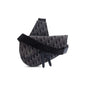 Christian Dior Black Oblique Jacquard Saddle Bag