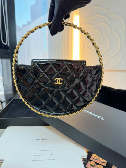 Chanel 23K Patent Leather Hula Hoop Latest Model